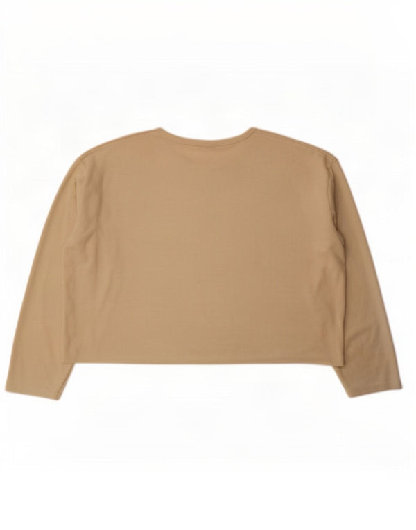 Zara Homme Coupe Ample Top Manches Longues Large Beige