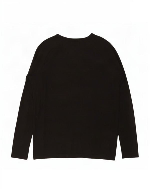 Zara Haut surdimensionné à manches longues pour femme UK 10 Small Noir