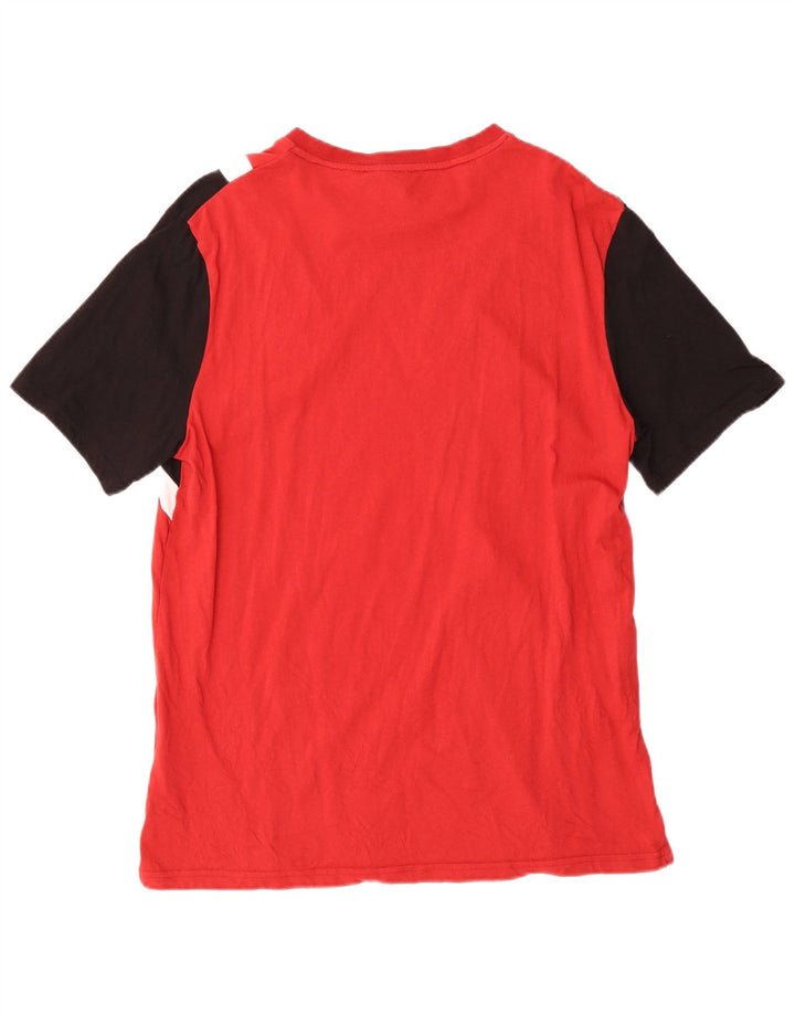 Lyle & Scott T-Shirt Homme Rouge Moyen Coton Colorblock
