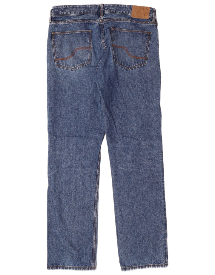 Fat Face Jean droit homme W34 L32 bleu coton