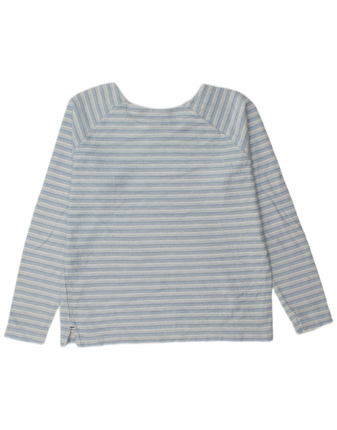 Weird Fish Sweat-shirt pour femme UK 14 Grand coton rayé bleu