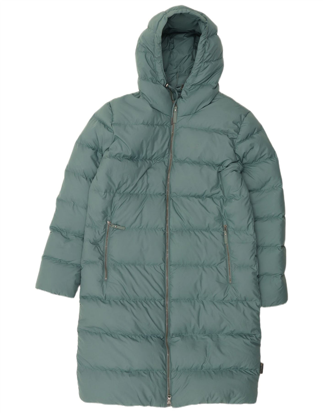 Jack Wolfskin Manteau matelassé surdimensionné à capuche pour femme UK 10/12 Vert moyen