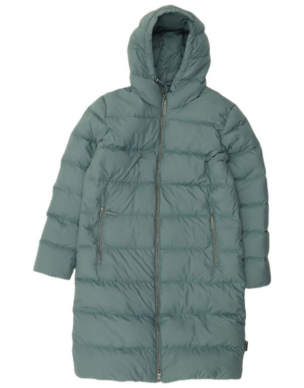 Jack Wolfskin Manteau matelassé surdimensionné à capuche pour femme UK 10/12 Vert moyen