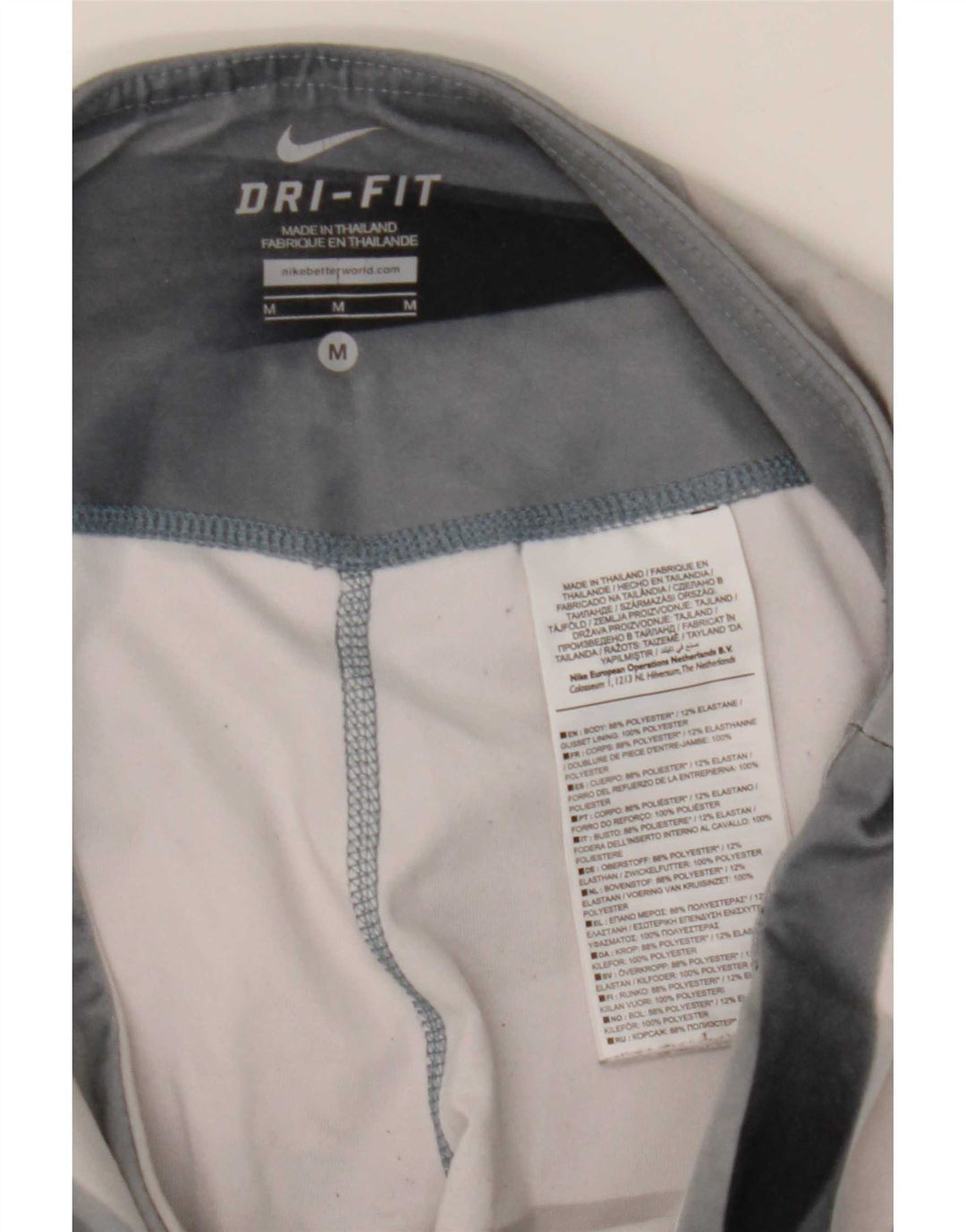Legging Nike Dri Fit pour femme UK 12 Polyester géométrique gris moyen