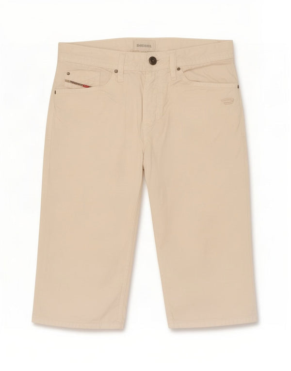 Diesel Bermuda Garçon 13-14 ans W28 Coton Blanc Cassé