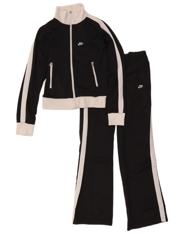 Nike Survêtement complet pour femme UK 8/10 Petit Noir Colorblock Polyester