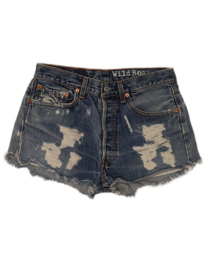 Levi's Short 501 Distressed Denim Femme Bleu Moyen W31