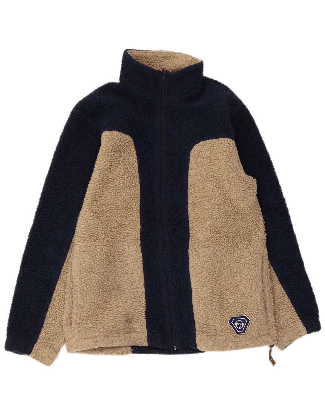 Sergio Tacchini Veste polaire pour homme UK 38 Bleu moyen Colourblock