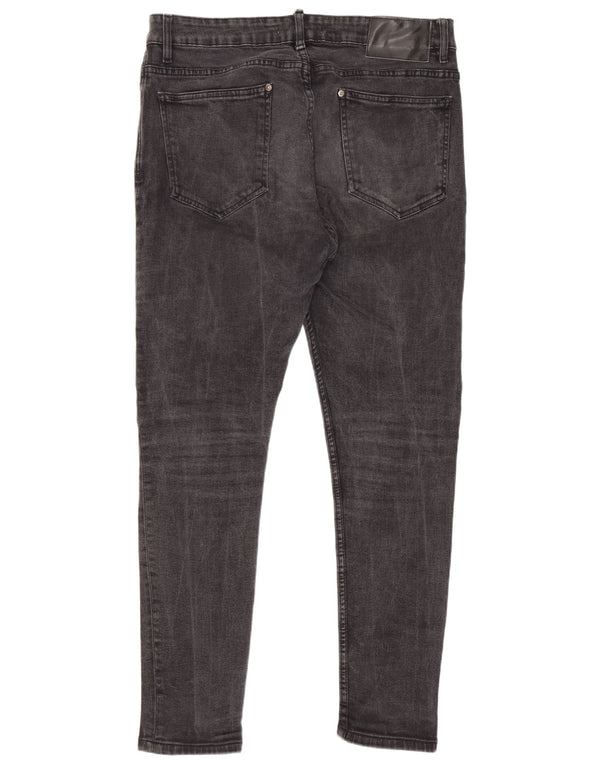 Zara Jean skinny homme WU 46 XL W36 L29 Gris Coton