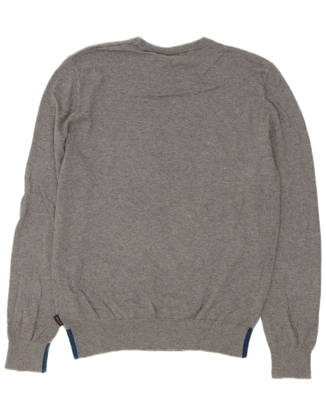Musto Pull à col rond pour homme en coton gris moyen