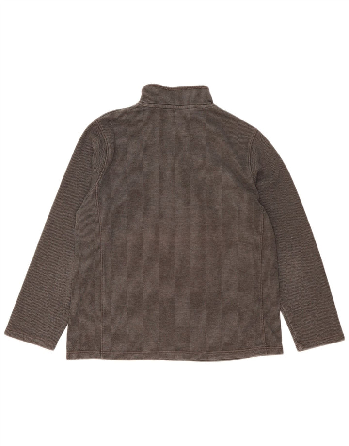 MOUNTAIN WAREHOUSE Sweat-shirt à col zippé pour homme en coton gris Taille L