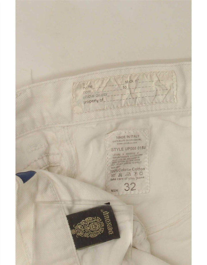 Dondup Jean droit femme W32 L29 coton blanc