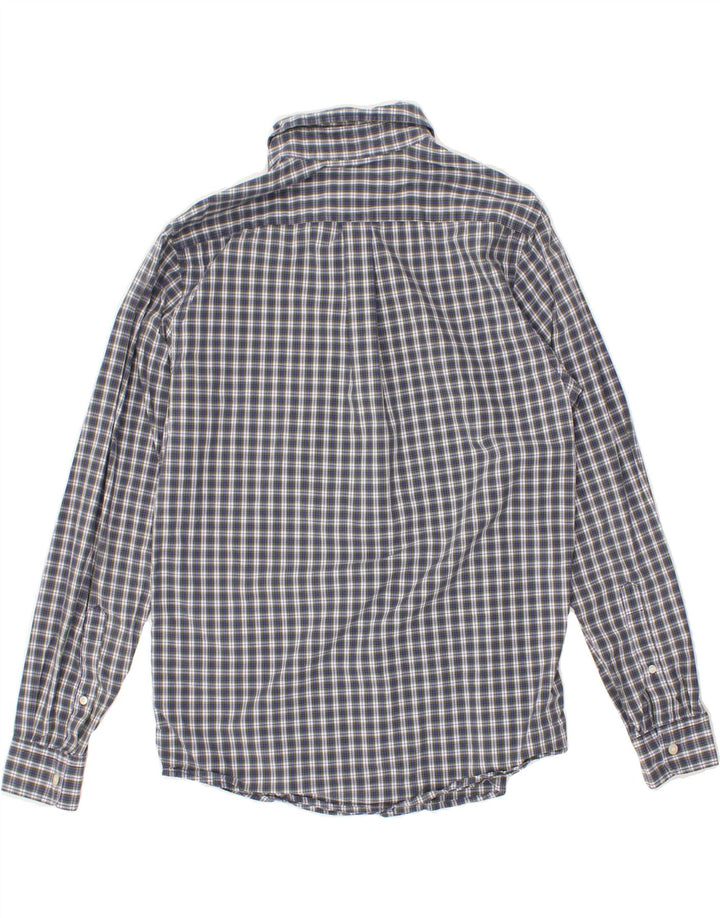 DOCKERS Mens Standard Fit Shirt Medium Blue Check Cotton Vintage Dockers and Second-Hand Dockers from Messina Hembry 