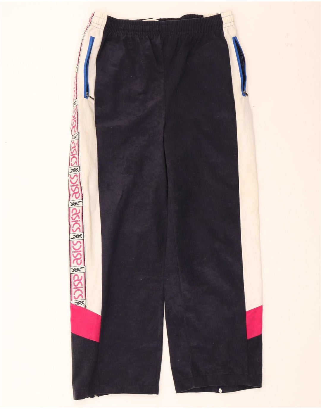 Asics Pantalon de Survêtement Graphique Homme Bleu Marine Moyen Colourblock