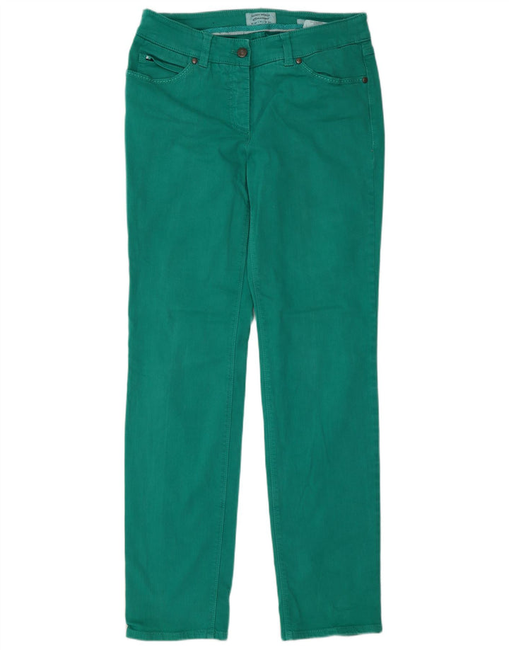 Roxy Jeans Slim Femme UK 14 Large W30 L30 Vert Coton