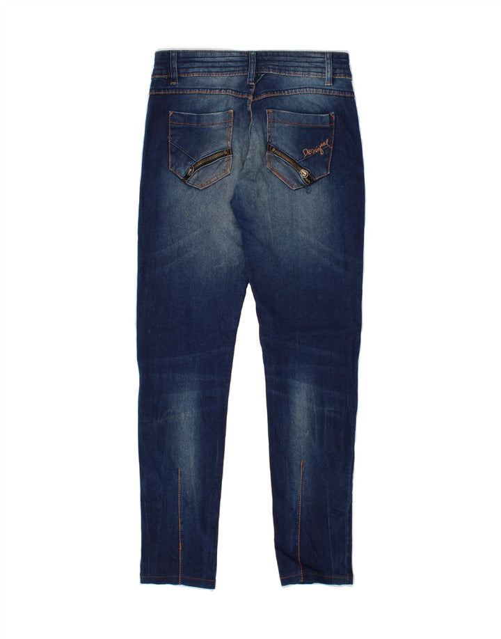 DESIGUAL Womens Slim Jeans W26 L29 Blue Vintage Desigual and Second-Hand Desigual from Messina Hembry 