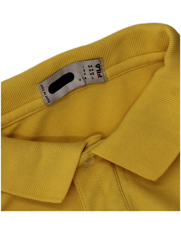 FILA Polo Homme Grand Jaune