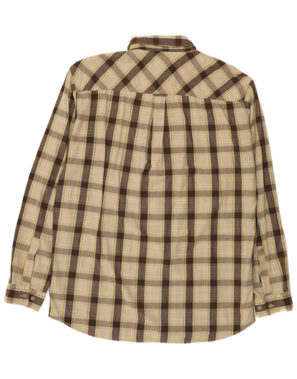Marlboro Classics Chemise Homme XL Beige Carreaux Coton