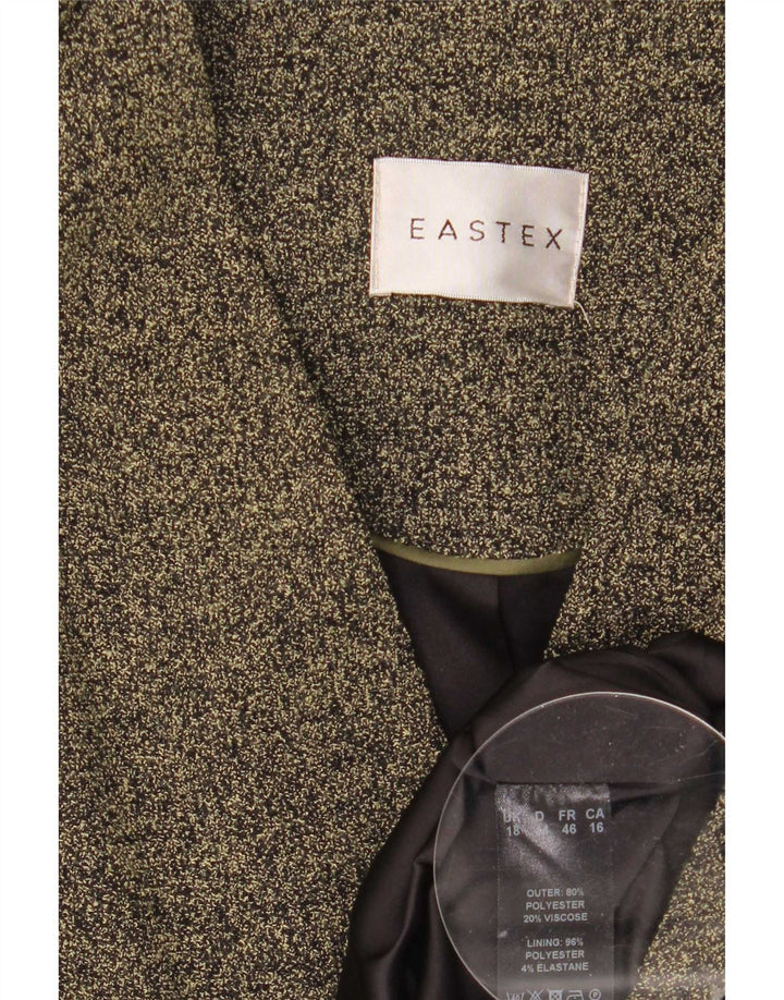 Eastex Veste Blazer Femme UK 18 XL Vert Moucheté Polyester