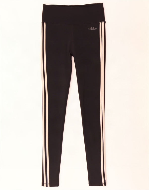 Adidas Climalite Leggings UK 8/10 Petit Noir Polyester