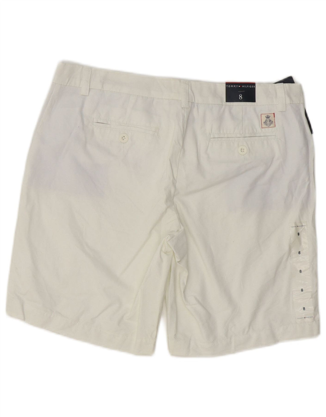 Tommy Hilfiger Short Chino Femme US 8 Medium W32 Coton Blanc