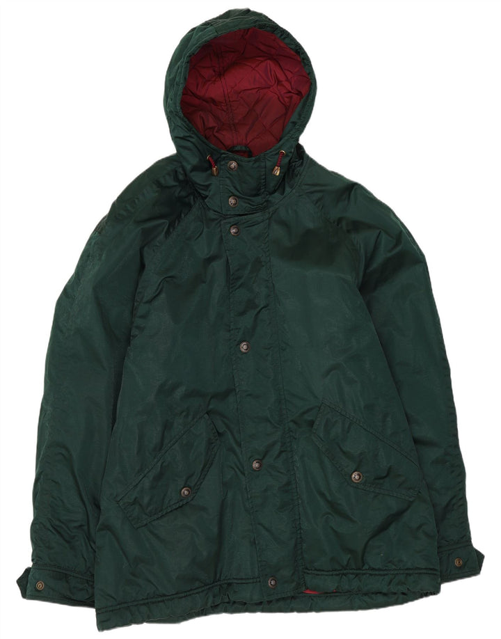 Belfe & Belfe Veste coupe-vent à capuche pour homme IT 48 Vert moyen Polyester