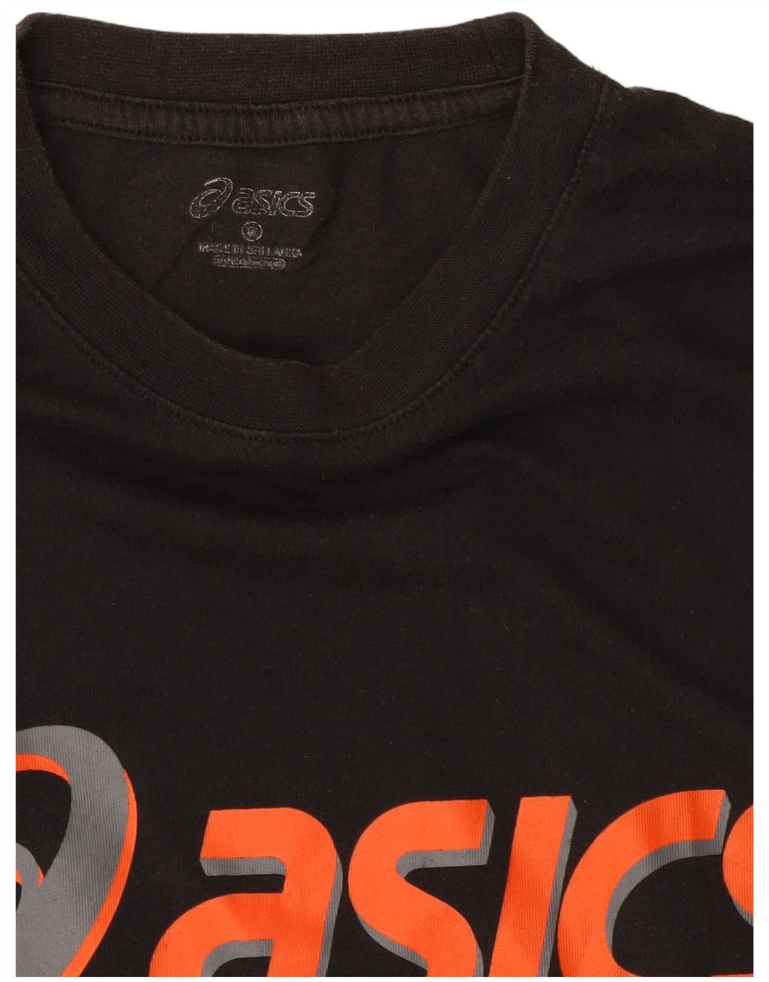 ASICS Garçons Graphique T-Shirt Top 13-14 ans Petit Noir Coton
