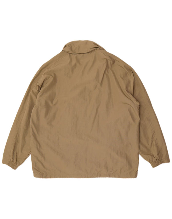 Diadora Veste de pluie à capuche coupe ample pour homme UK 36 Small Kaki Polyamide