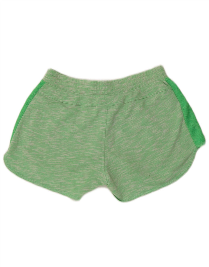 CHAMPION Short de sport graphique pour femme UK 6 XS Vert moucheté en polyester