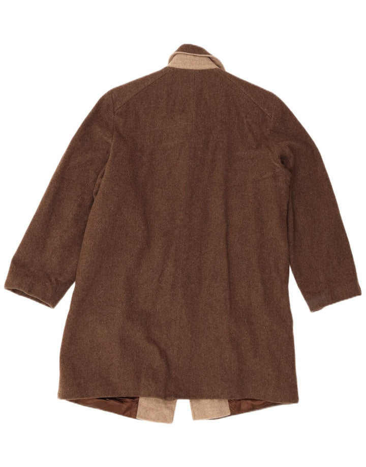 Eastex Duffle Coat Femme UK 10 Petite Laine Marron