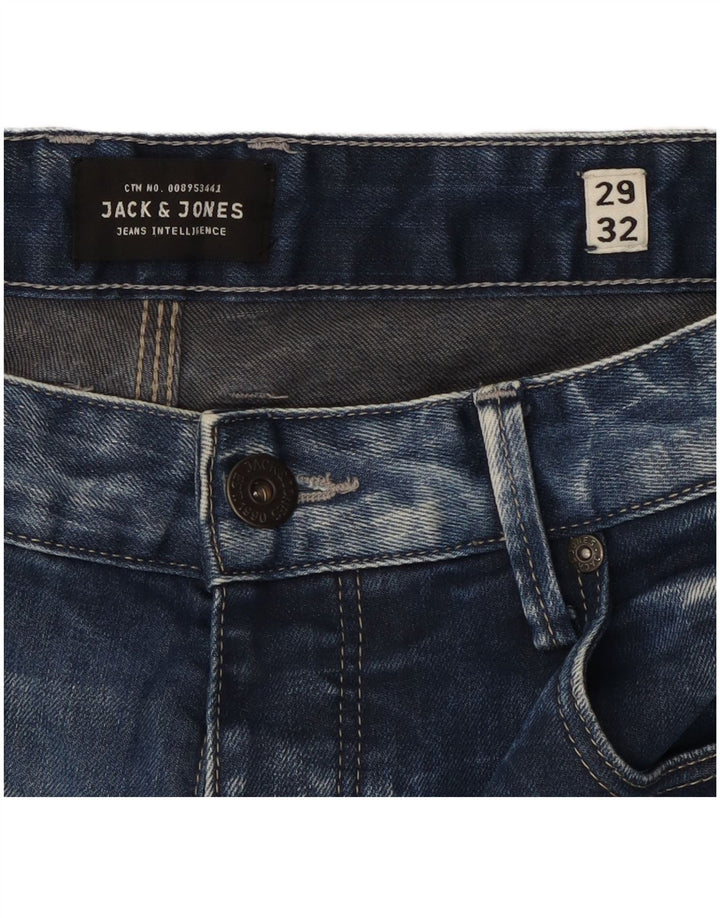 Jack & Jones Jean Droit Mike W29 L32 Homme Bleu Coton
