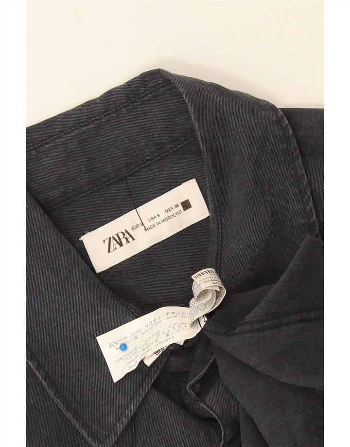 Chemise Homme Zara Small Bleu Marine Lyocell