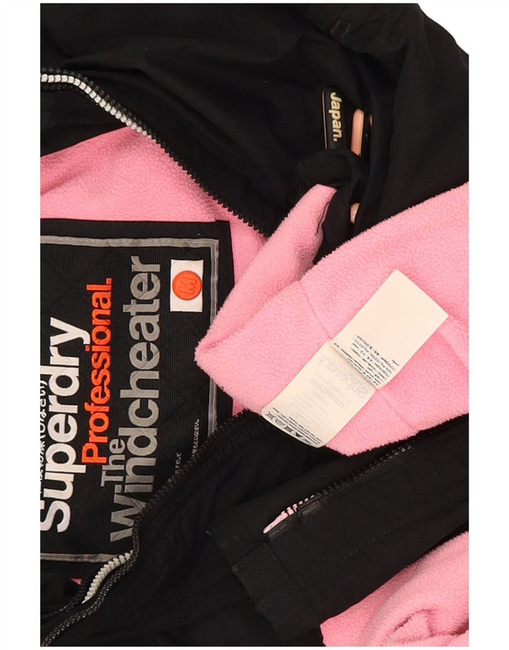 Superdry Veste coupe-vent The Windcheater pour femme UK 12 Noir moyen