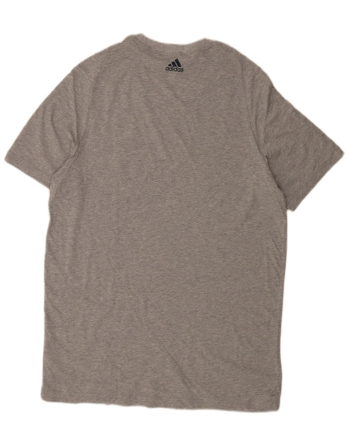Adidas T-Shirt Homme Top XL Gris Moucheté Coton