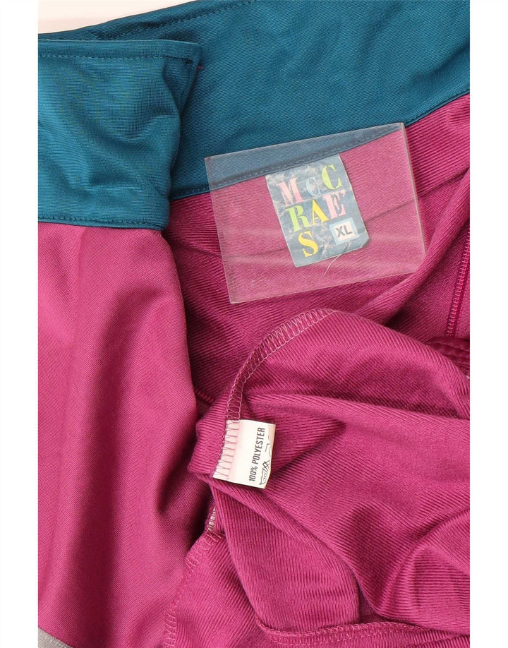 Mc Crae's Veste de Survêtement XL Homme Rose Colourblock