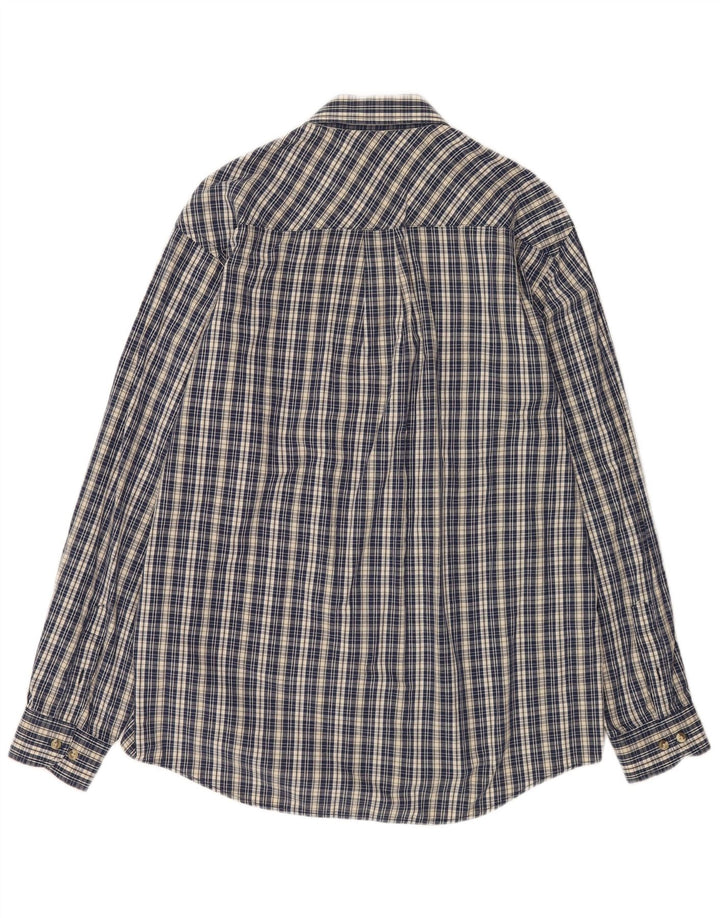 Rifle Chemise Heritage Homme Grand Carreau Bleu Marine Coton
