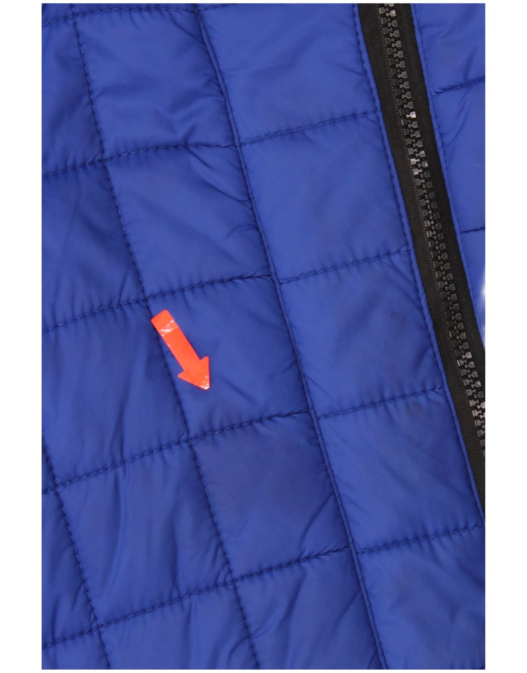 Superdry Veste matelassée à capuche pour femme UK 10 Small Bleu Nylon