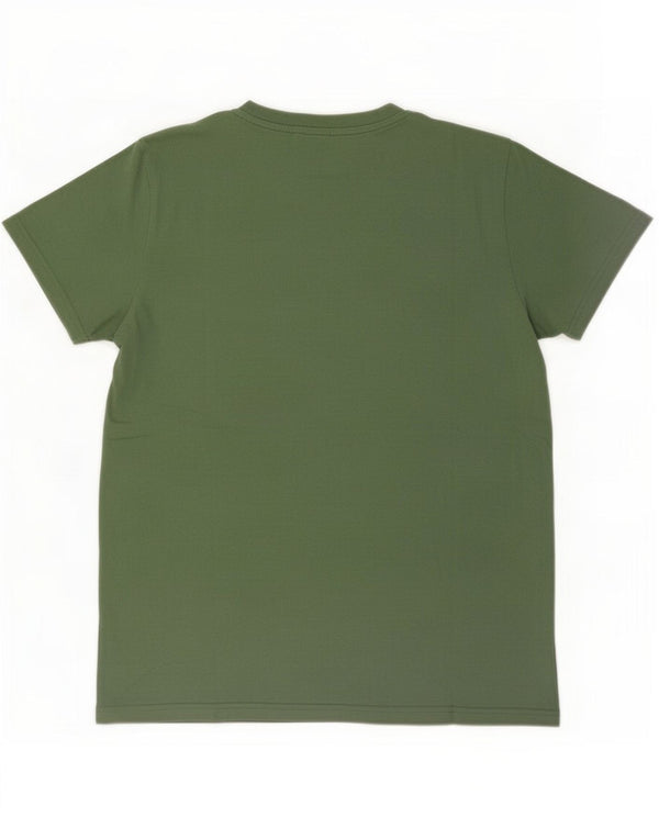 Champion T-Shirt Graphique Homme Vert Moyen Coton