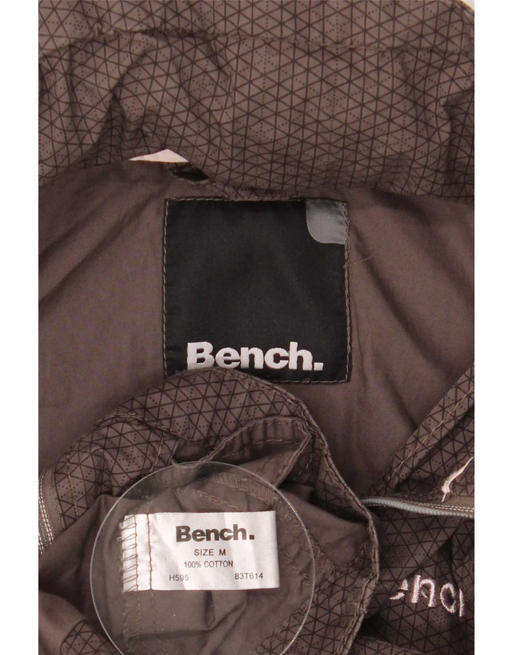 Bench Veste bomber à capuche graphique pour femme UK 14 Coton marron moyen