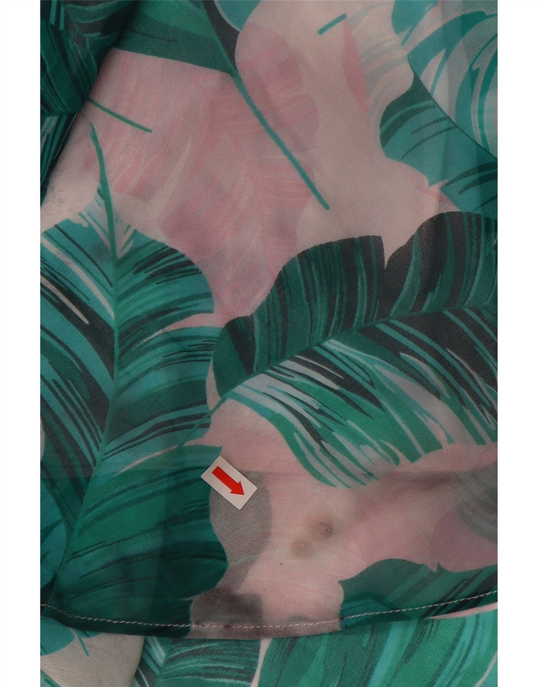 GUESS Jupe trapèze pour femme UK 12 Medium W28 Bleu Floral Polyester