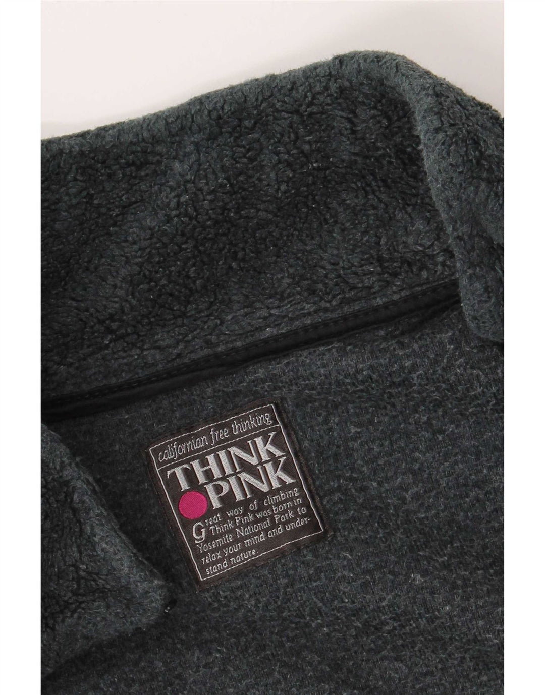 Think Pink Veste Polaire Homme UK 42 XL Gris Géométrique Polyester