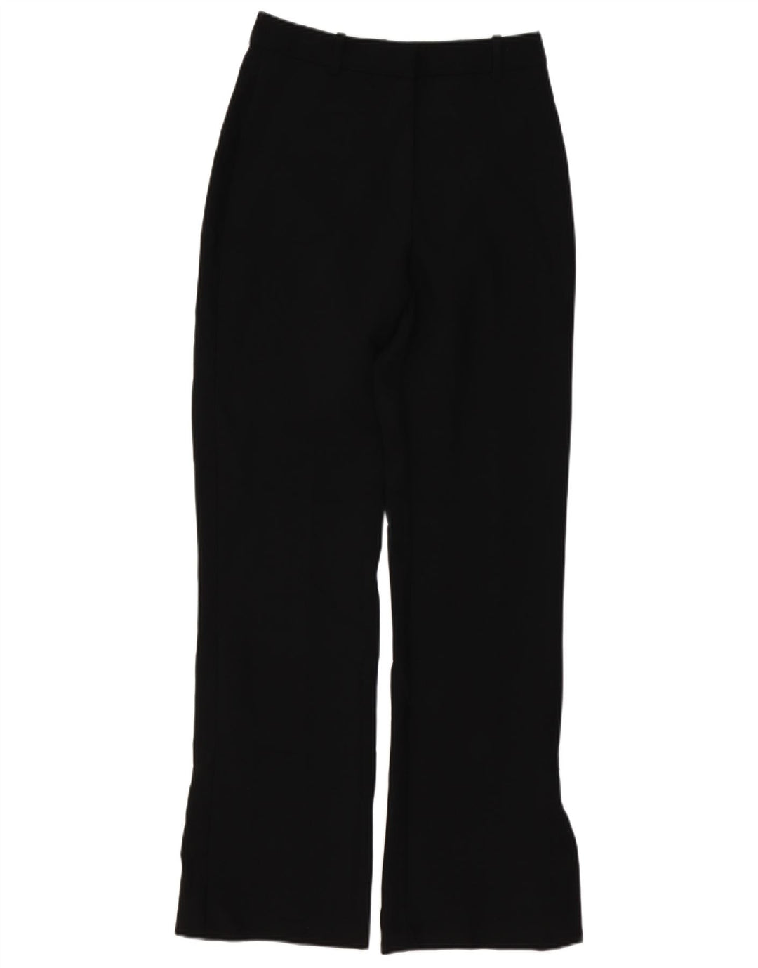 Zara Pantalon Chino Bootcut Femme Petit W26 L31 Noir Polyester