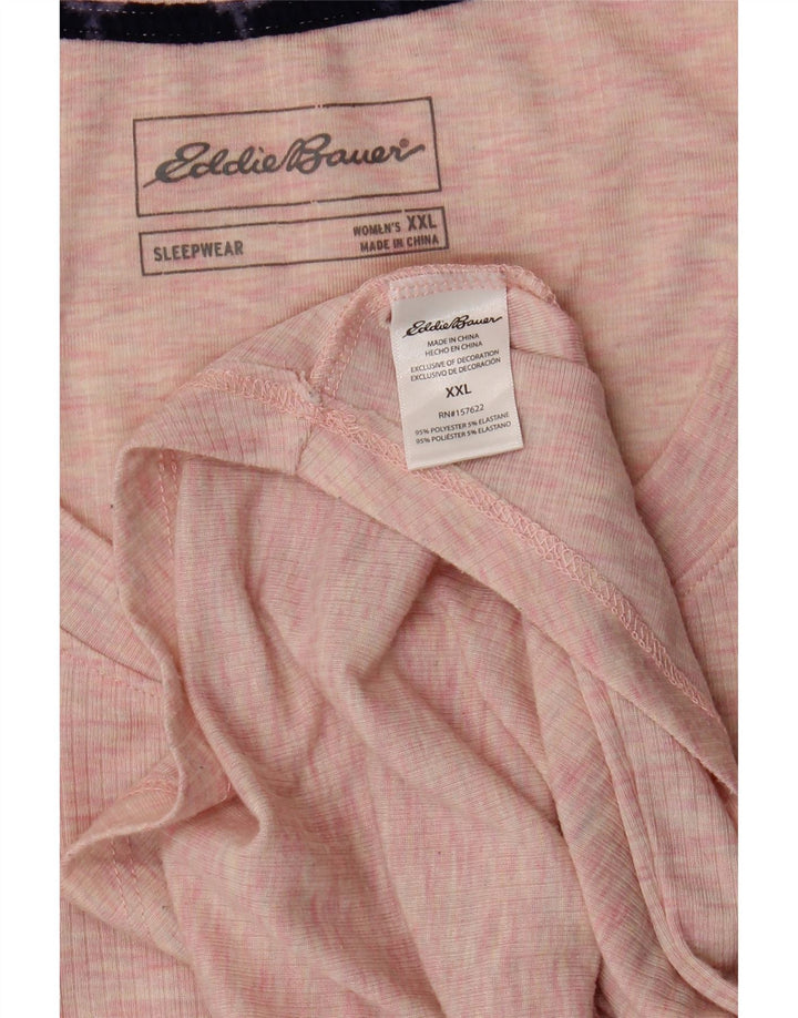 EDDIE BAUER Womens Top Long Sleeve UK 20 2XL Pink Flecked Polyester Vintage Eddie Bauer and Second-Hand Eddie Bauer from Messina Hembry 
