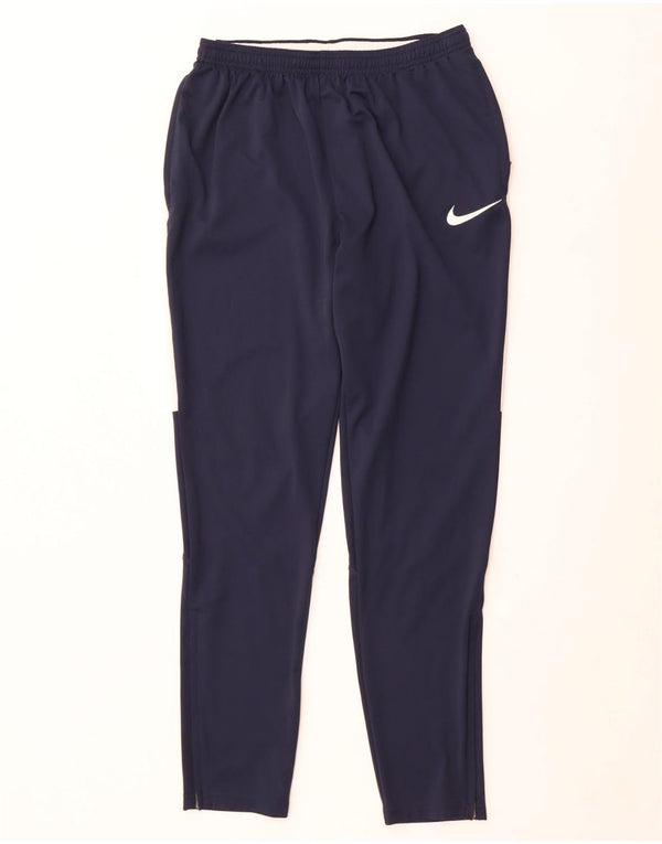 Pantalon de survêtement Nike Dri Fit pour homme en polyester color block bleu marine moyen