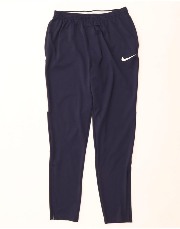 Pantalon de survêtement Nike Dri Fit pour homme en polyester color block bleu marine moyen