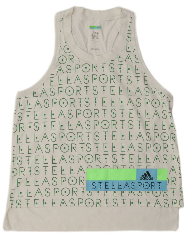 Adidas Femmes Stella Graphic Débardeur UK 12/14 Moyen Blanc