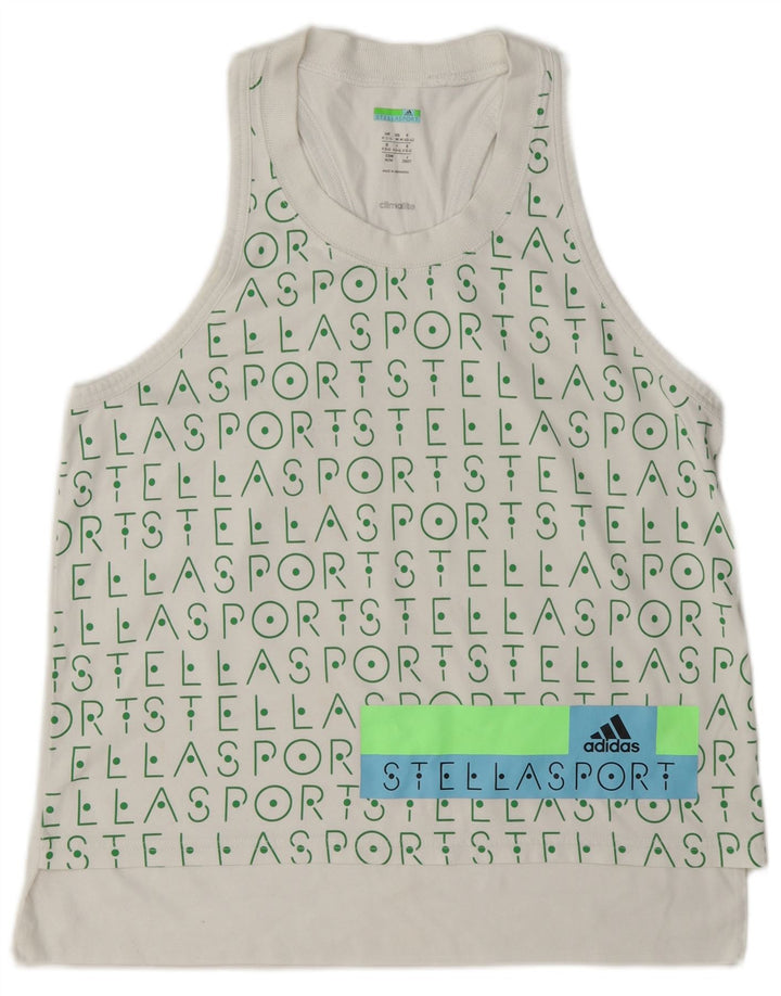 Adidas Femmes Stella Graphic Débardeur UK 12/14 Moyen Blanc