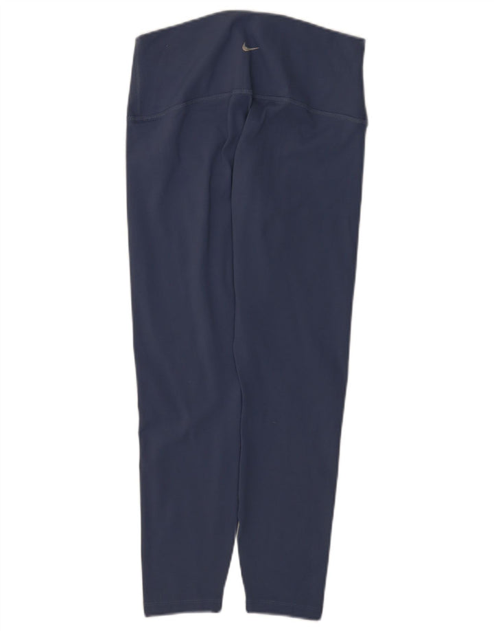 Nike Legging Dri Fit pour femme UK 14 Large Bleu marine Polyester