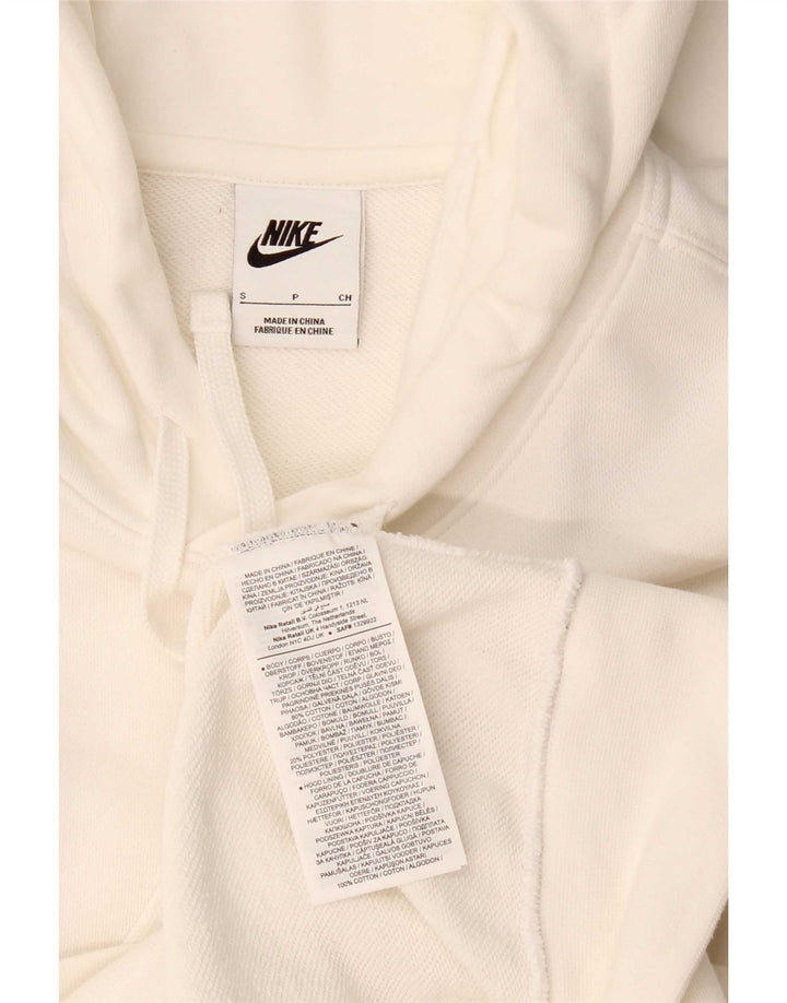 Nike Pull à capuche graphique pour homme Petit coton blanc