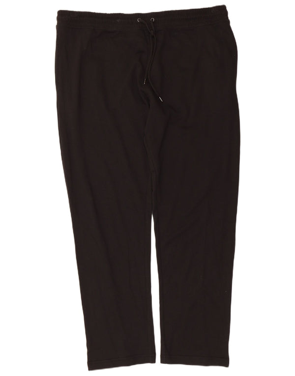 Marks & Spencer Pantalon de survêtement pour femme UK 18 XL Noir Coton